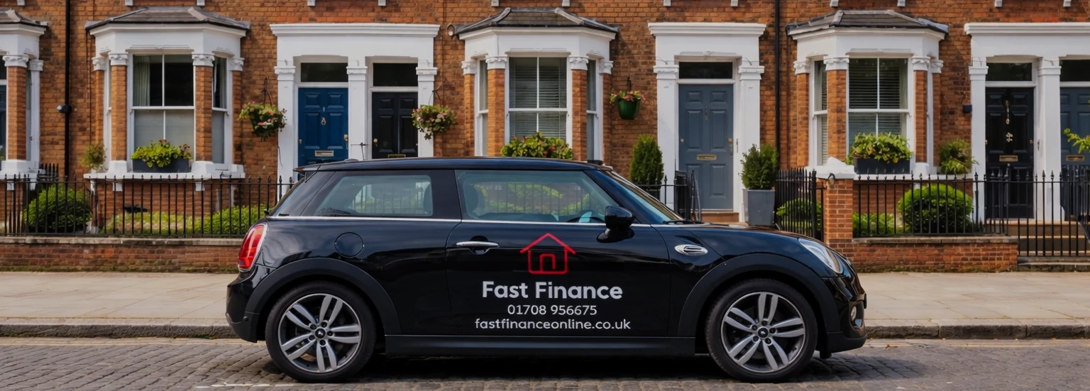 Fast Finance Online branded Mini Cooper